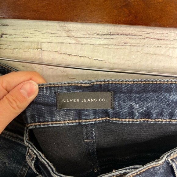Silver Jeans Women's Straight Leg Jeans - Dark Blue - Picture 4 of 9